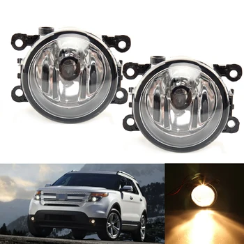 

12V Fog Lights Heavy Duty Housing 2PCS 1Pair Lamp For Ford Explorer 2011-2015
