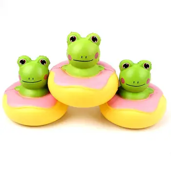

Squishyed faux leather material Slow Rising Soft Donut Frog Stress Reliever Kids Adults Squeeze wonderful gift Toys