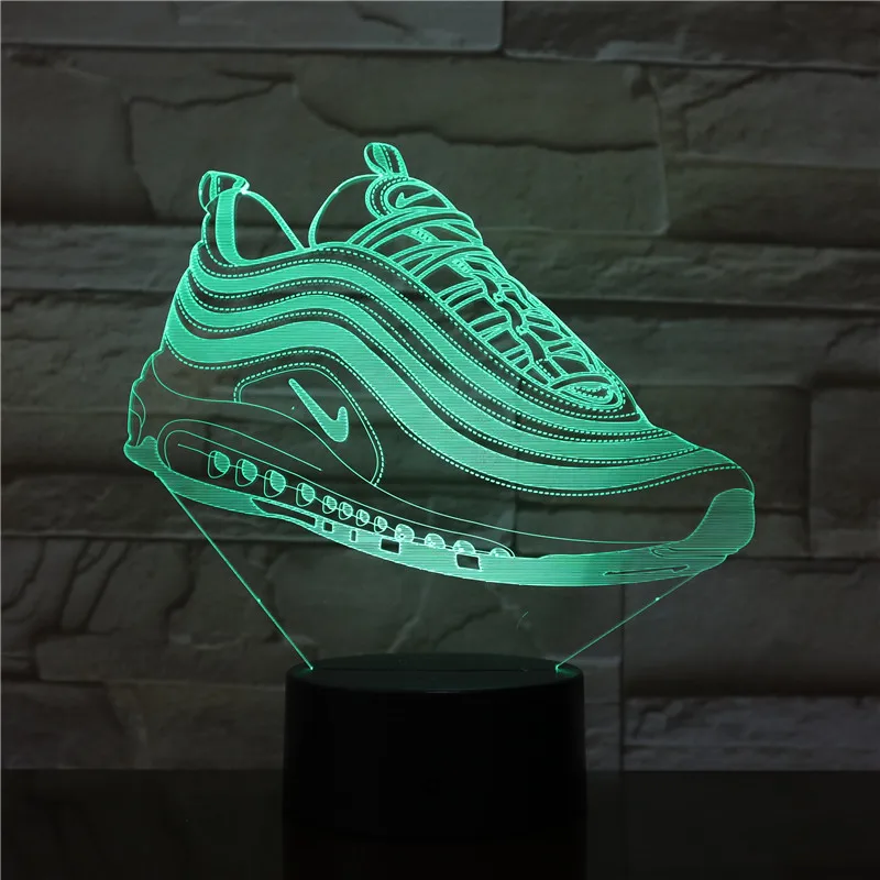 

3D Table Lamp LED Nightlight Kids Birthday Gift USB Sleep Lighting Home Decoration 7 Colors Change Lampe Sneaker Shoes LED Light