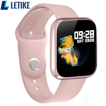 

Letike Smart Watch P80 Fitness Tracker with Heart Rate Measure 1.3" Touch Screen Smartwatch + 2 Wristbands (Steel/Silicone)