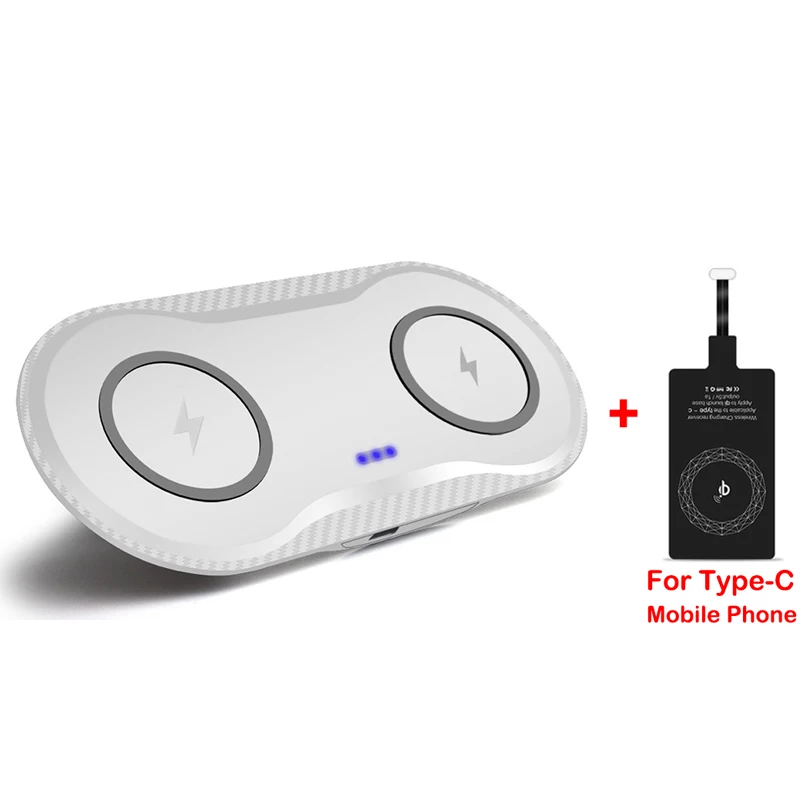 Draadloze Oplader Carregador Sem Fio для Samsung Note 8 9 10 Plus Беспроводное зарядное устройство Chargeur для iPhone 11 Pro XS MAX XR 8 Plus 10W Dual Cargador - Тип штекера: Draadloze Oplader