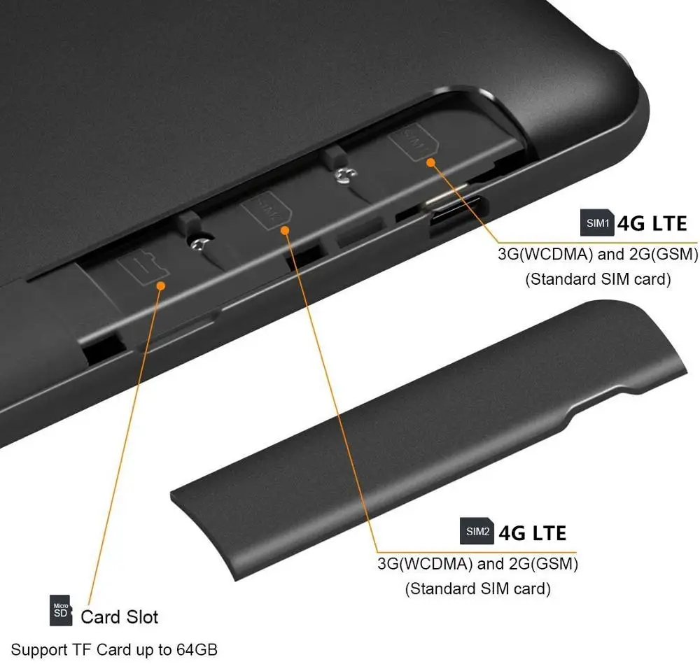 Новый планшетный ПК 8 ядер 3 ГБ ОЗУ 32 Гб 64 ПЗУ 10 дюймов 1280*800 IPS Android 9 0 звонок 4G LTE 5G WIFI