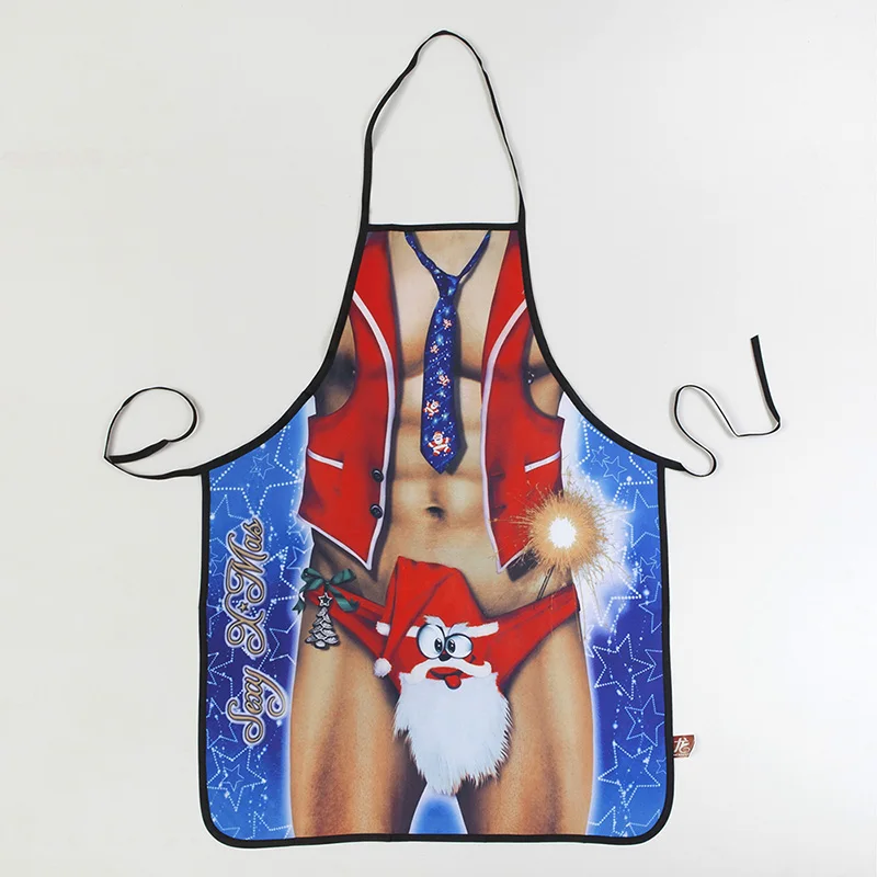 

2019 cute Santa Christmas apron Navidad man temptation dress Christmas decoration for home new year gifts