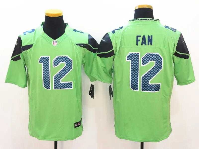 Сшитые мужские рубашки Seattle Shaquem Griffin Russell Wilson 12s Rashaad Penny Vapor Untouchable Limited Jersey - Цвет: AS PICTURE
