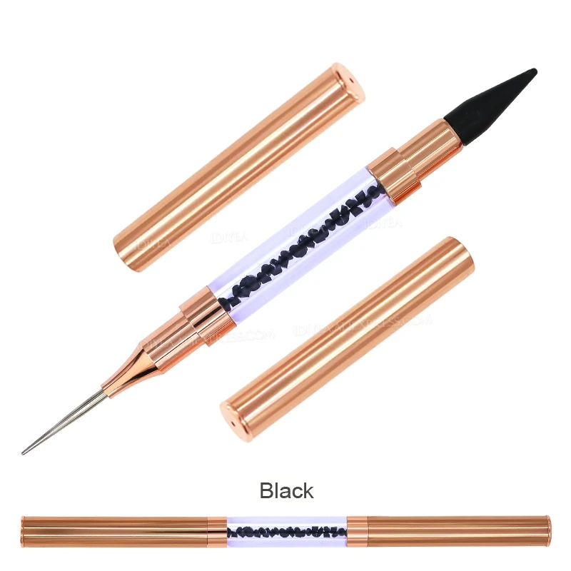 1set/lot quality Crystal Pen picking up Rhinestones Gems Sticky Wax Pencil DIY Tools for Nail art Cloth Diamond Picker Painting 