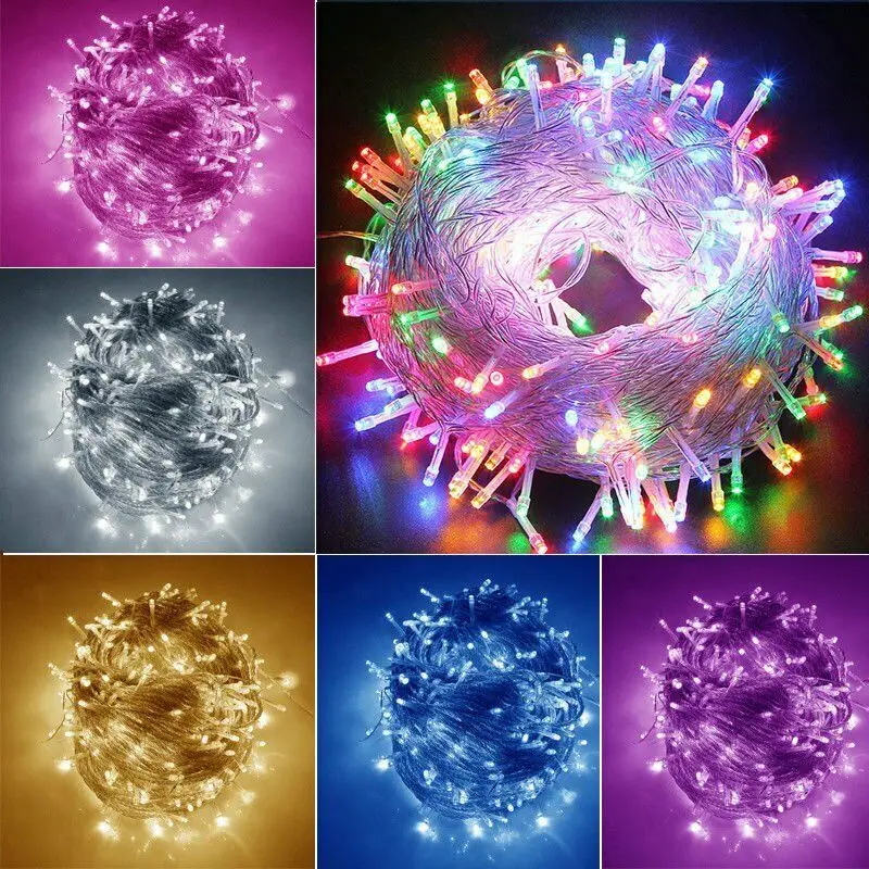 

1000LED Fairy String Lights Outdoor Indoor Patio Garden Waterproof Lighting US