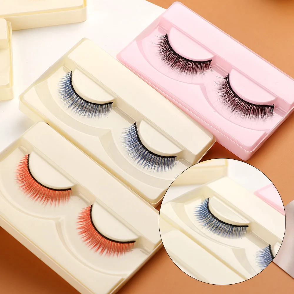 Multicolor Simulation False Eyelashes Suitable for 1/3 1/4 Dolls 0.8cm Doll's Eye Lashes DIY Modification Decoration Accessories