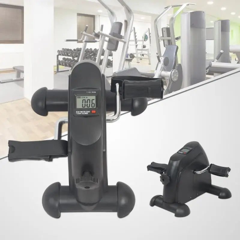 

Home Gym Steppers LCD Display Mini Pedal Exercise Bike Trainer Arm/Leg Physical Therapy Fitness Equipment for Men Women Sports