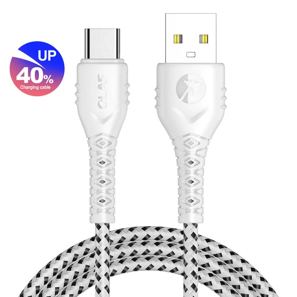 white USB кабель 3 м 2 м 1 м Быстрая зарядка usb type C кабель для samsung зарядное устройство Micro USB кабель для huawei Xiaomi Мобильный телефон - Цвет: white