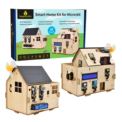 ¡Nuevo! Kit de Microbit para casa inteligente, Kit de inicio para Micro:Bit, juguetes de programación STEM con paneles solares (sin placa de MicroBit)