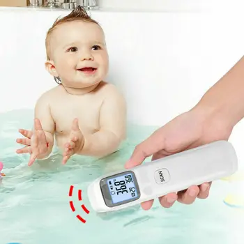 

LCD Digital Thermometer Infrared Baby Adult Forehead Non-touch Temperature Gun Non-Contact High Precision Electronic Thermometer