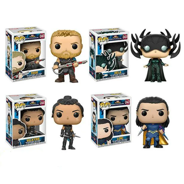 Оригинальная фигурка FUNKO POP THOR LOKI HELA HULK VALKYRIE виниловая коллекция модель игрушки