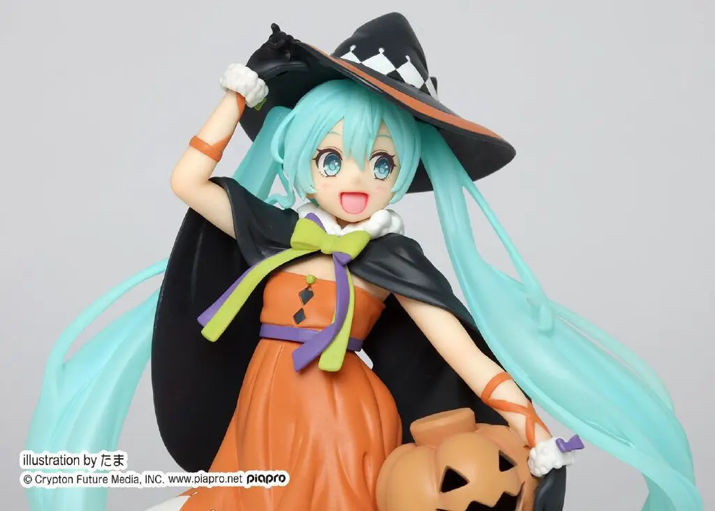 Anime Hatsune Miku Halloween Pumpkin Hatsune Garage Kit Chassis Decoration Model Pretty Girl Hatsune Gift