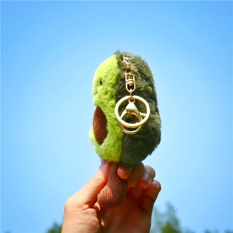 15 см авокадо симпатичный брелок фрукты плюшевая игрушка заполненная игрушка на кольцо для ключей Подушка ребенок Рождественский подарок для ребенка девочка