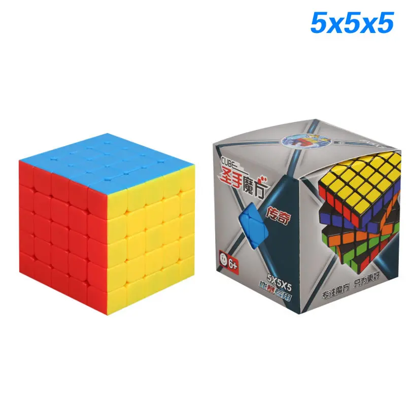 ShengShou Легенда 2x2x2 3x3x3, 4x4x4, 5x5x5, волшебный куб, SengSo Stickerless 2x2/oneplus 3/OnePlus x 3 4x4 5x5 Скорость головоломка развивающая игрушка-головоломка - Цвет: 5x5x5