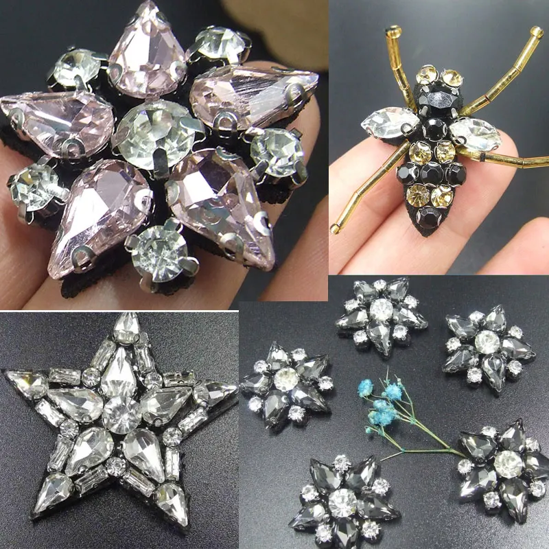 13x18mm 20pcs Teardrop Glass Strass Sew On Rhinestones With Claw Drop стразы Sew On Fluorescent Neon Rhinestone Garment B3865