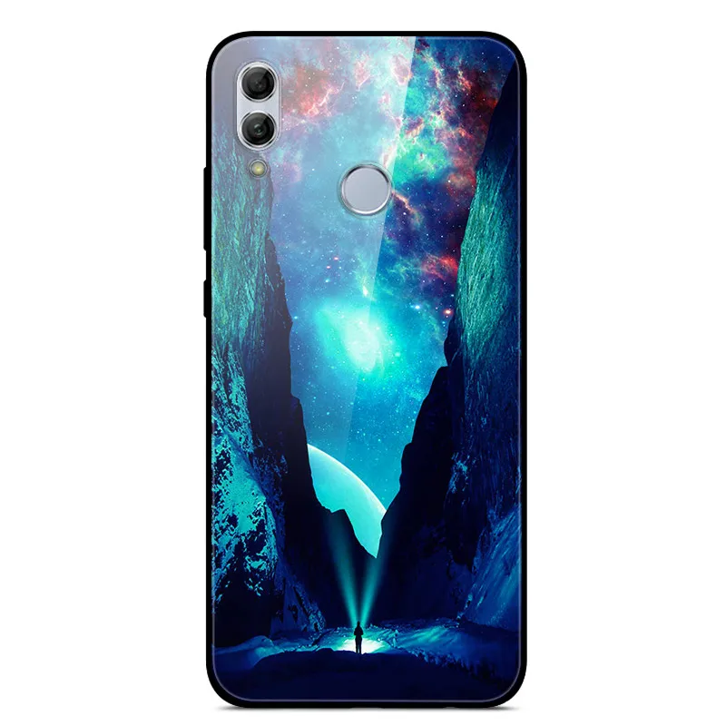 32 Чехол для huawei Honor 10 Lite с милым узором, стеклянный чехол на заднюю панель, Жесткий Чехол для huawei Honor 10 Lite, бампер для телефона, корпус, Funda, светильник - Цвет: 32