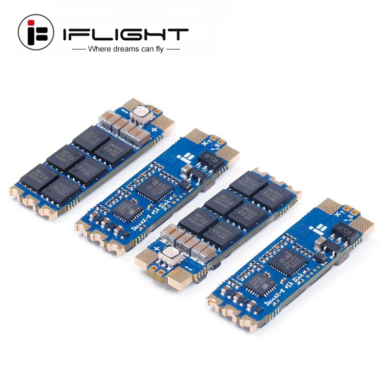 Iplight sucex-E 45A Slick 2-6S BLHelis Single ESC поддерживает Dshot150/300/600/Dshot600/Proshot/Oneshot/Multishot для дрона FPV