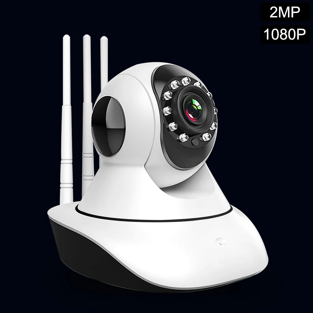 Домашняя ip камера видеонаблюдения Wi Fi 2 МП 1080P PTZ ИК ночное видение двусторонняя