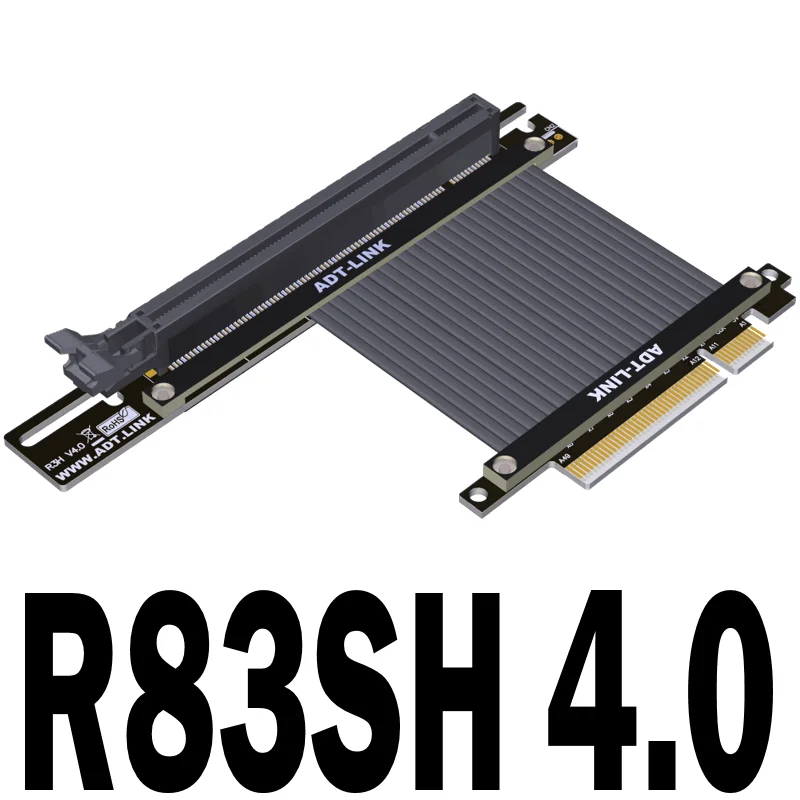 Cavo Riser PCIE 3.0 X16 Per GPU - Adattatore Angolo Retto Flessibile, 60 Cm, Anti-Interferenza