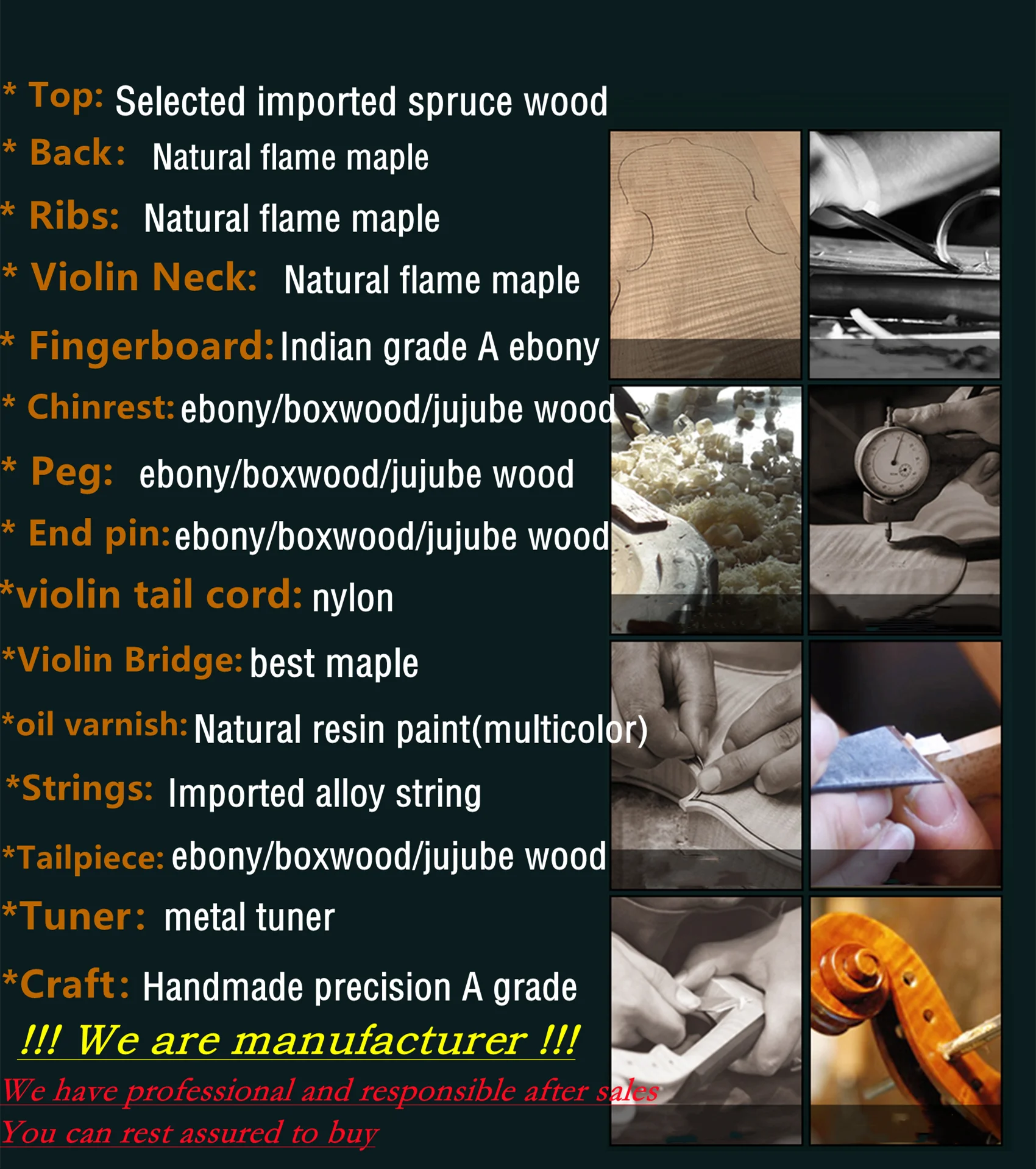 Strad style SONG Maestro 4/4 violin,carving Horse head ,powerful sound