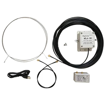 

MLA-30 Loop Antenna Active Receiving Antenna Low Noise Balcony Erection Antenna 100KHz - 30MHz for HA SDR Short Wave Radio