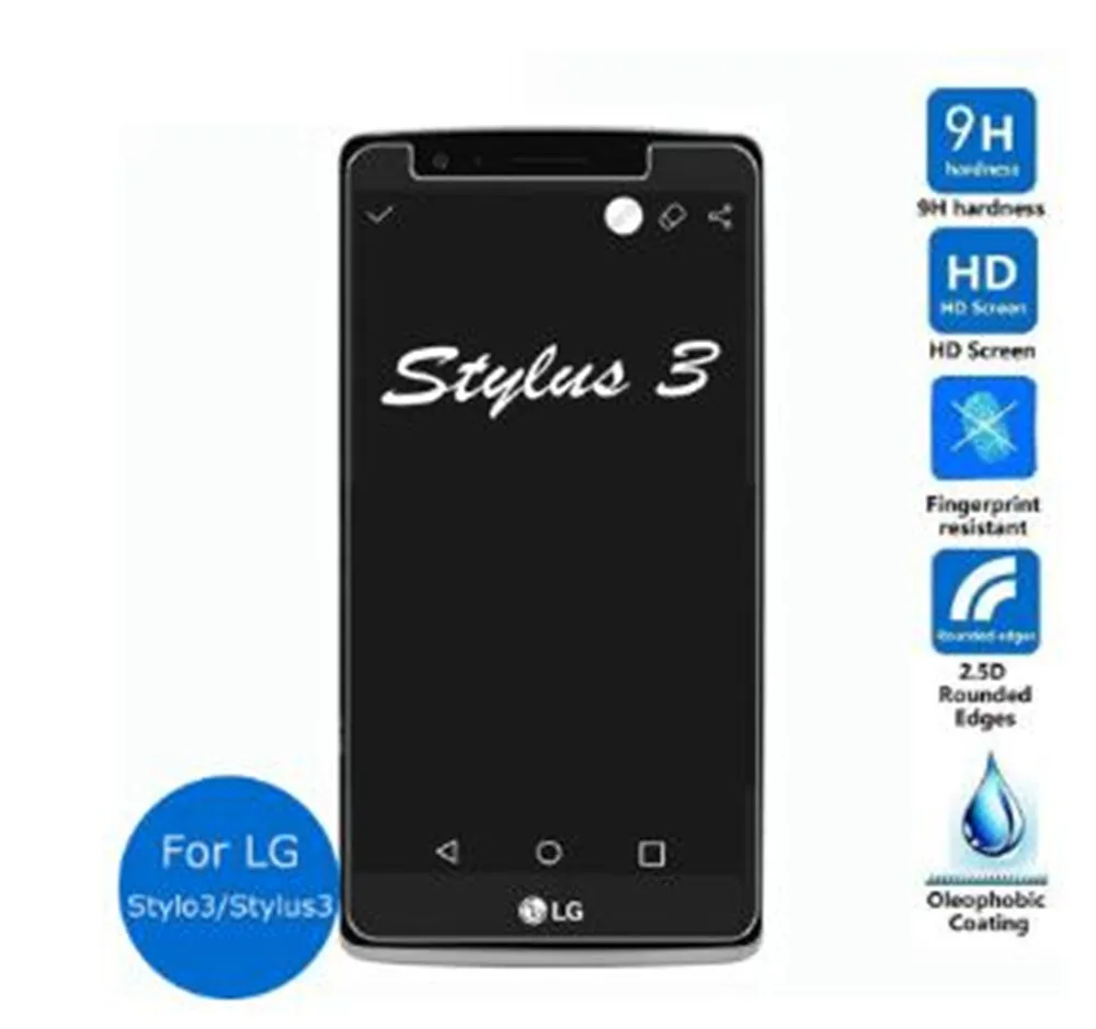 For LG Stylus 3 Tempered Glass High Quality Protective Film Explosion-proof Screen Protector Stylo K10 Pro Stylus3 | Мобильные