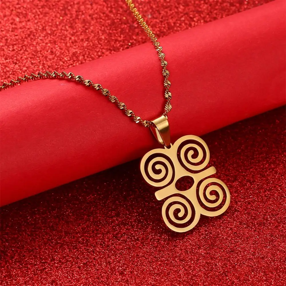African Adinkra Symbol DWENNIMMEN Humility and Strength Pendant