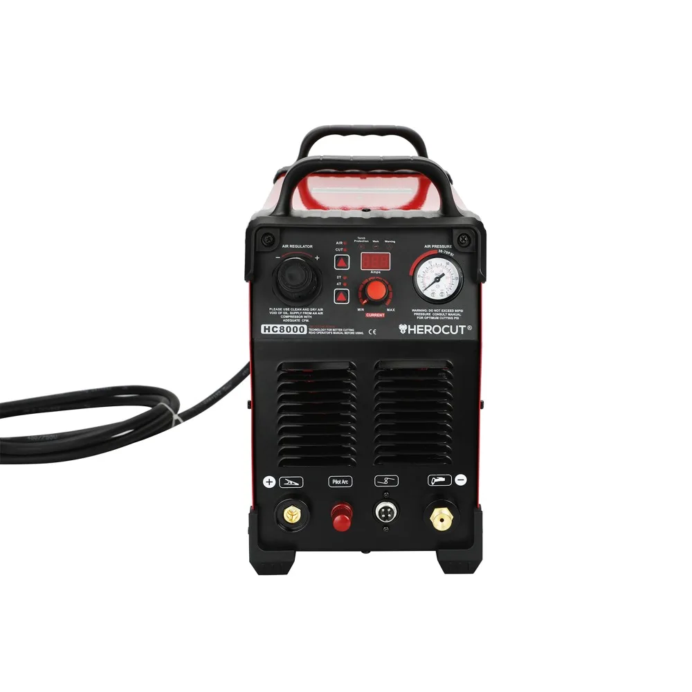Cortador de plasma con control digital con arco piloto HC8000 80A CUT80NP IGBT espesor de corte 30mm
