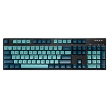 

134 Keys Double Shoot Dark Blue ABS Keycaps For Cherry Mx Switch Mechanical Gaming Keyboard Key Caps Replacement SA Profile