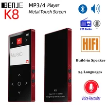 Bluetooth MP3 MP4 плеер FM Радио BENJIE K8 MP4 сенсорный экран Встроенный динамик 8 Гб музыкальный плеер без потерь HiFi Звук видео плеер