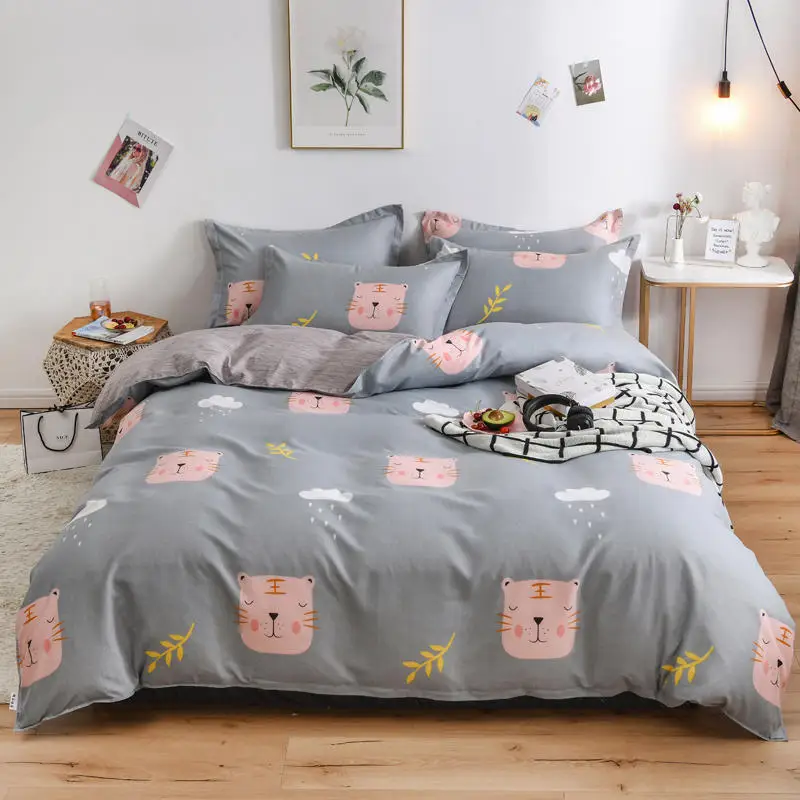 

Forest series Duvet Cover Pillowcase Bed Sheet Child Teen Girl Colorful Bedding Linen Set 3/4Pcs Comforter Bedding Sets