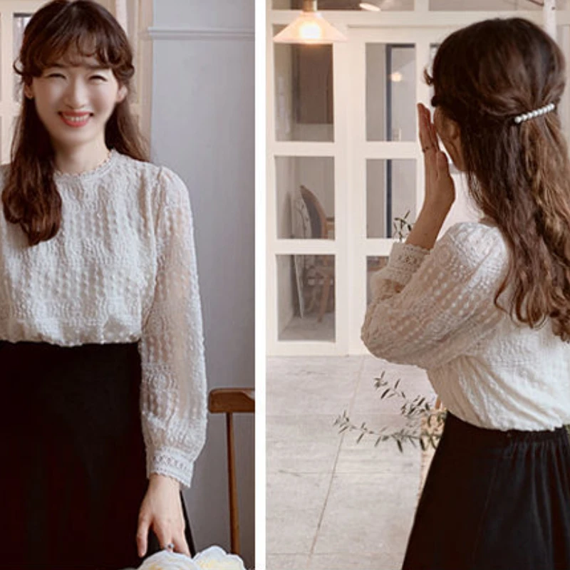 売れ筋商品|||アイヴィ オーク シャツ レディース トップス ELISABETH - Blouse -  white Vintage White Top Women Blouse | Elegant White Blouse