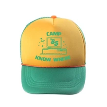 Кепка Странная история странные вещи бейсбольная кепка Сезон 3 Дастин с кепкой s Косплей желтый и зеленый бейсболка s