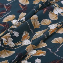 Натуральная шелковая ткань 114 см шириной 16 мм шелковистой печати настоящая ткань удобное платье