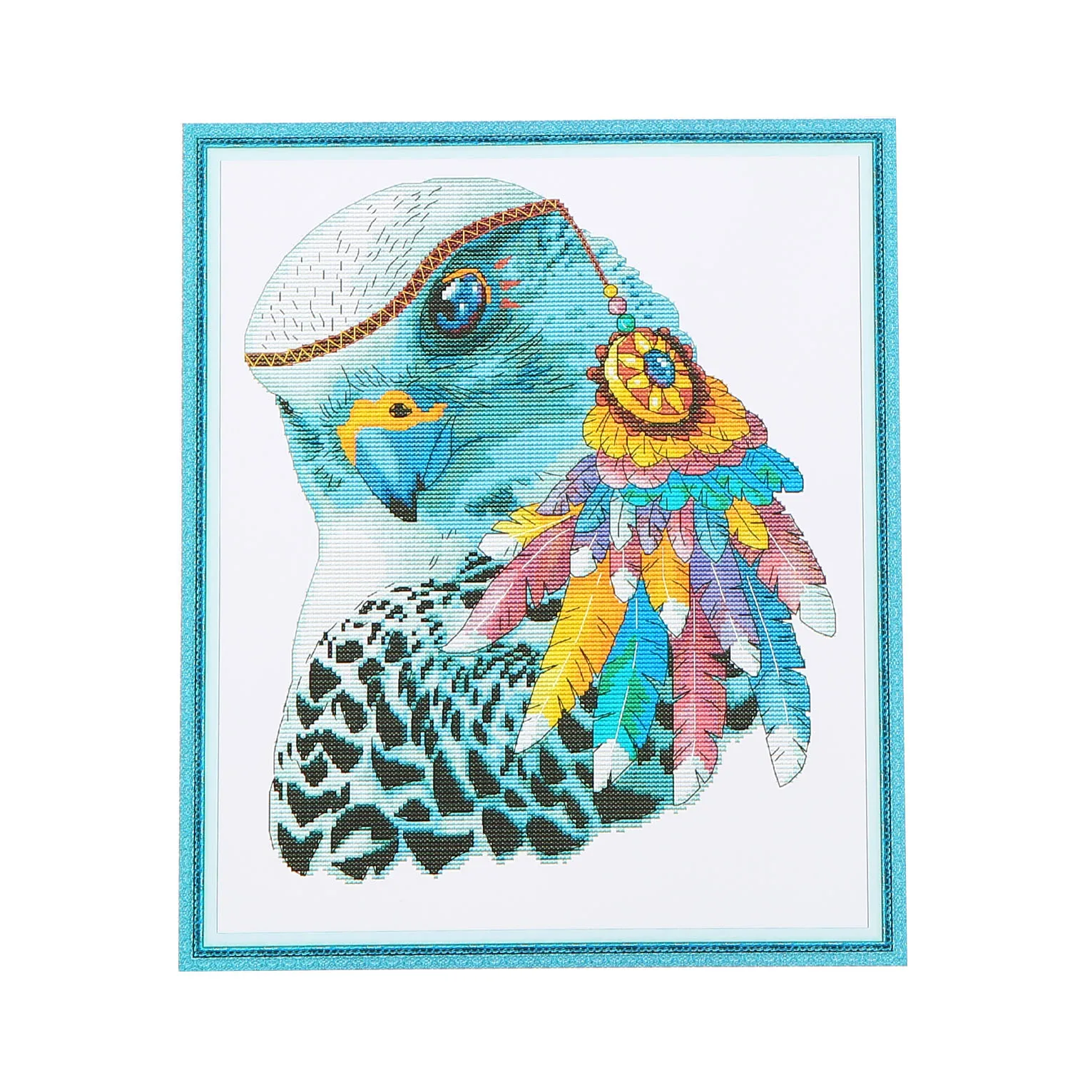 DA369 43x51cm Штампованные Наборы для вышивания крестиком DIY Вышивка для домашнего декора красивые цветы/весеннее поле/олень/радужный Орел - Цвет: DA369 43x51cm