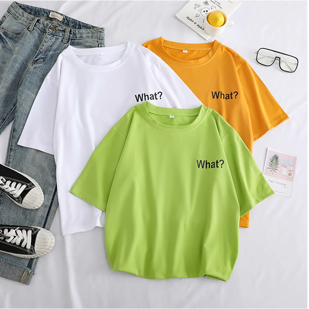 Женская футболка с принтом зеленая коротким рукавом Повседневная Свободная