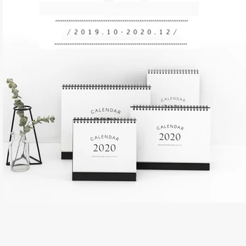 

New 2020 Calendar Mini Desk Calendars Daily Schedule Planner 2019.10-2020.12 Weekly Planner Monthly To Do List office supplies