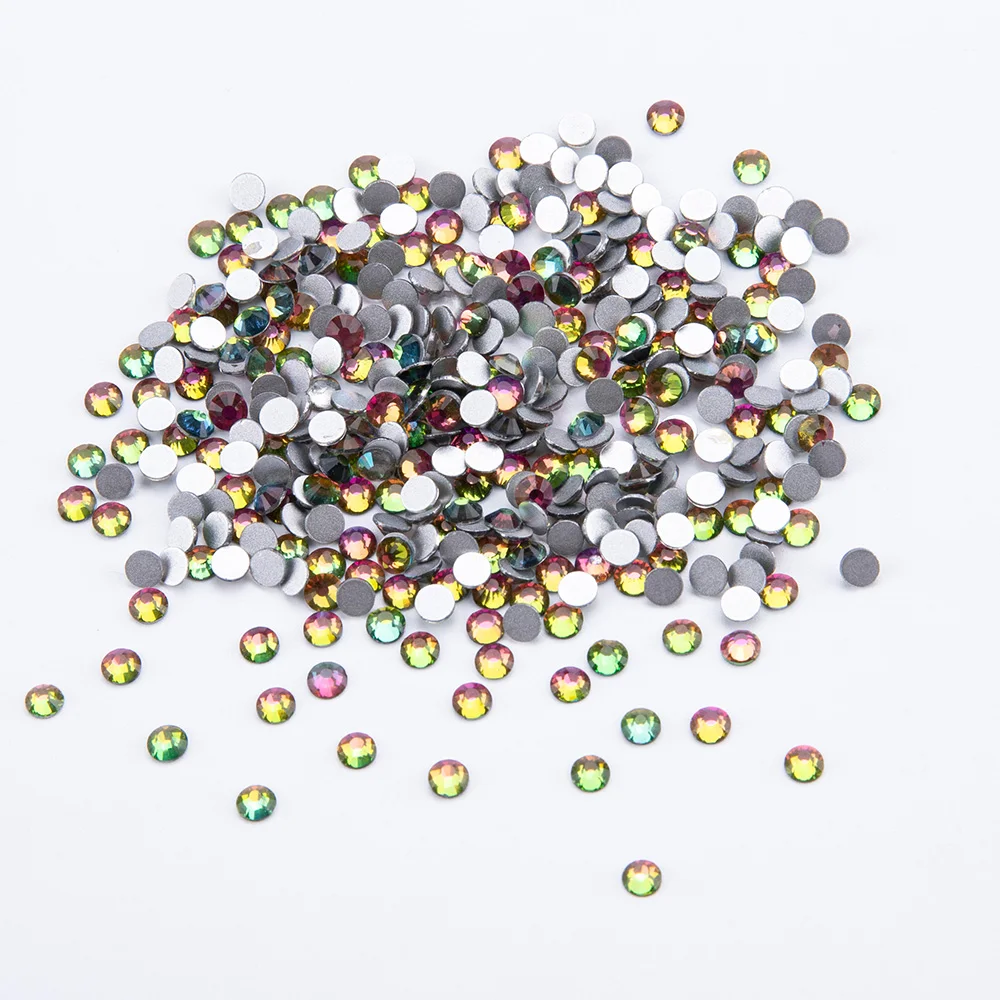 Не горячая фиксация кристаллов декоративный камень для ногтей Радужный цвет