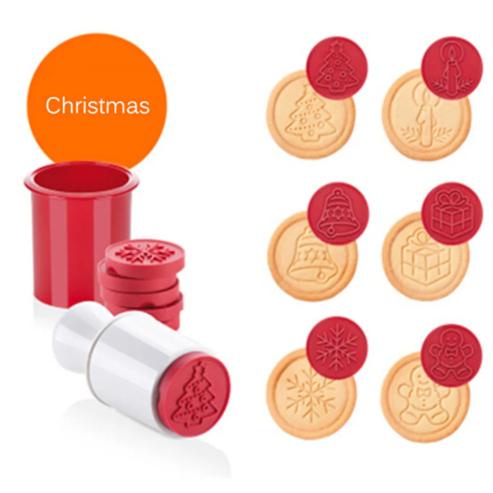 Cartoon Stamps Molds Christmas Tree Cookies Cutter Biscuit Mould Baking Tool MA 