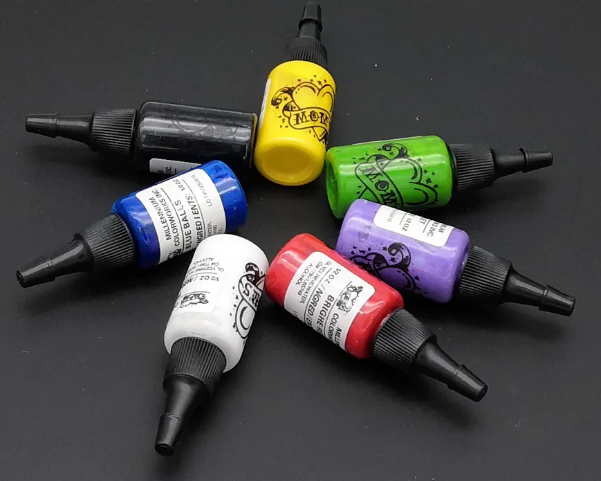 Набор пигментных чернил для тату 7 цветов 0 5 унции 15 мл|tattoo ink pigment|tattoo inkprofessional tattoo