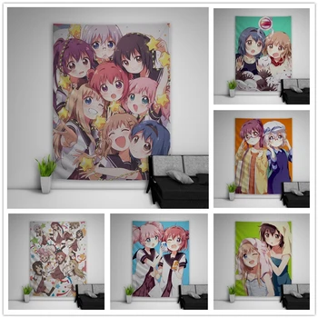 

Yuru Yuri Tapestry Art Wall Hanging Sofa Table Bed Cover Home Decor Dorm Gift