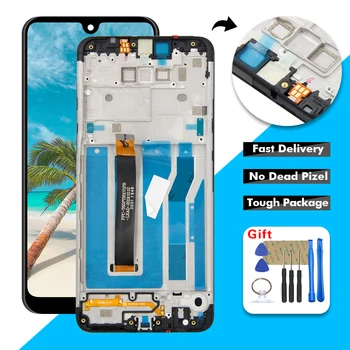 

100% Tested Work For LG K50S LM-X540 LM-X540HM LCD Display Touch Screen Digitizer Assembly with Frame