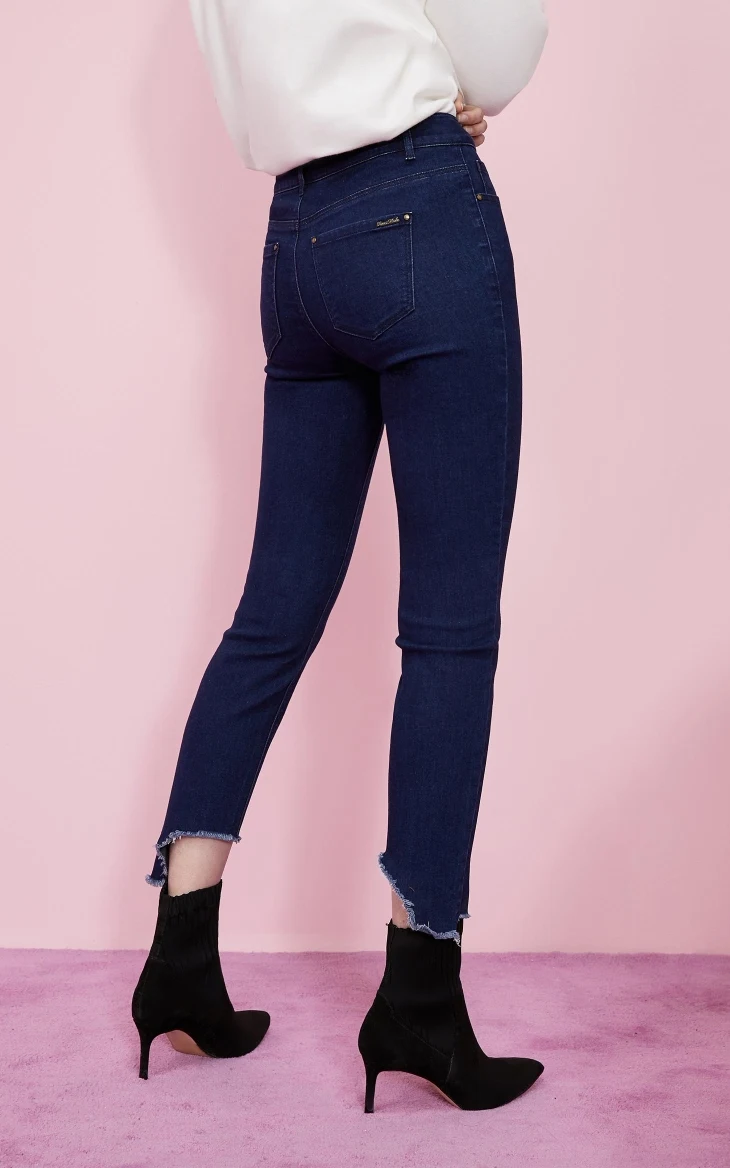 Vero Moda новые женские Нерегулярные манжеты обтягивающие укороченные джинсы | 319349549