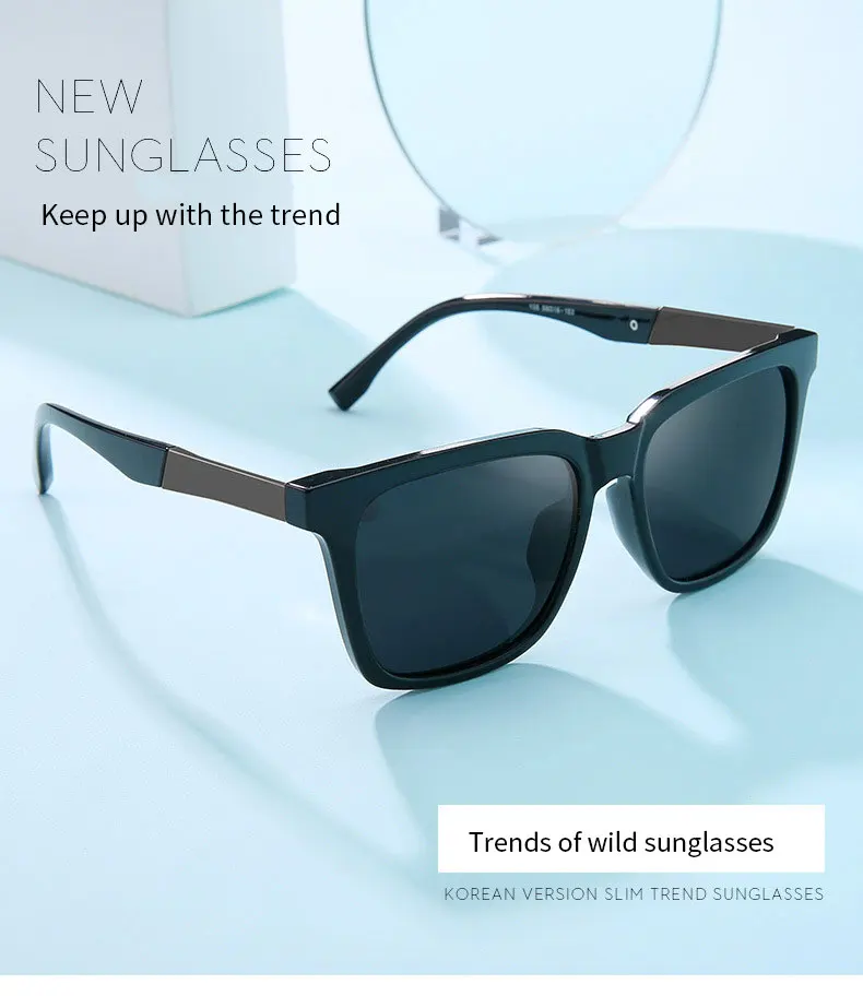 2020 Mens New Fashion Tide Sunglasses Polarized Driving Glasses Square UV400 Protection Eye Cycling Travelling