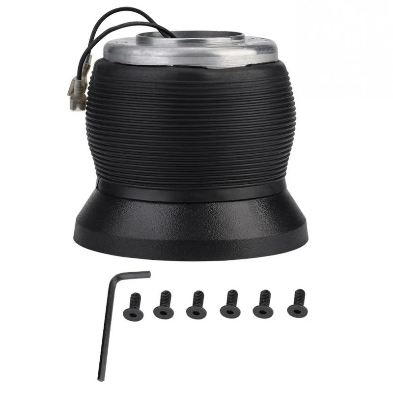 1x Car Steering Wheel Hub Adapter Kit Mercedes Benz W123 W124 W126 190E Car Black Steering Wheel Adapter Accessories