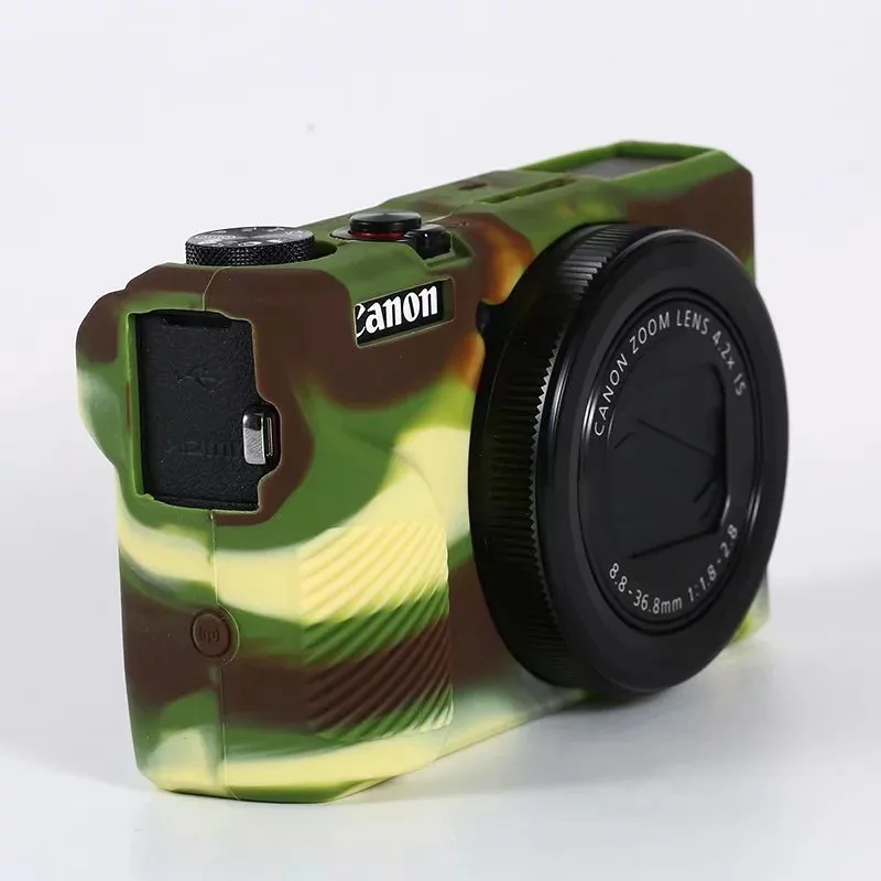 Мягкий силиконовый резиновый защитный корпус для камеры, чехол для Canon G7XII G7X II G7X Mark 2 G7X III G7X3 G7X Mark 3, сумка для камеры
