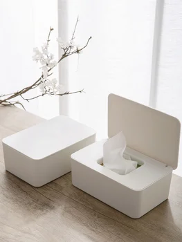 

Square Tissue Box Acrylic Nordic Safe Nice Container Car Toilet Rolling Tray Napkin Porta Servilletas Tissue Boxes BY50TB