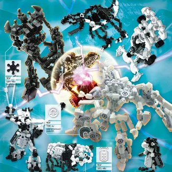 

ThinkEasy Puzzle DIY Robot Toy Action Figures Block Toys 100 Pieces Parts Children Logical Study Model