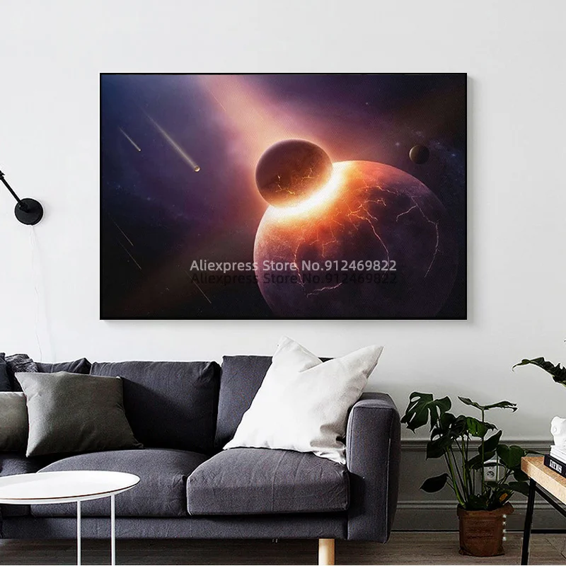 Планшетофон с землей глобальная Стихийная фотография Настенная картина для